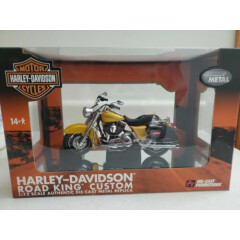 Harley-Davidson Yellow Road King Custom Motorcycle By DCP 1/12th Scale 