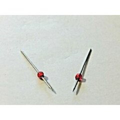 DCP 1/64 Scale CB Radio Antenna's With Red Floppy Ball Base, Stainless Steel, 1"