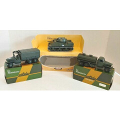 Three (3) Different Solido Die Cast Military Vehicles in Original Box