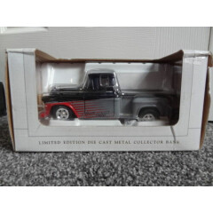 '57 Chevy Stepside Pickup Die Cast Metal Collector Bank SpecCast Limited Ed NEW