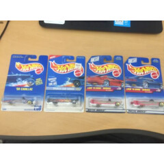 Lot of 4 Hot Wheels CADILLAC Cars Brand New in Box Sealed H140