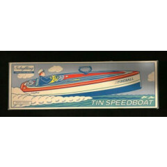 SCHYLLING FIREBALL TIN SPEEDBOAT COLLECTOR SERIES LIMITED EDITION