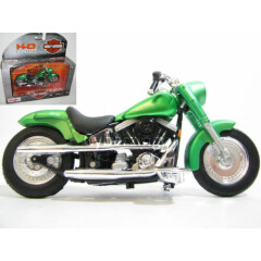 Harley Davidson 2000 FLSTF Street Stalker Green 1:18 Maisto Motorcycle