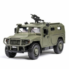 1:32 Russian Tiger-M Military Armored Vehicle Model Car Diecast Toy Sound Green