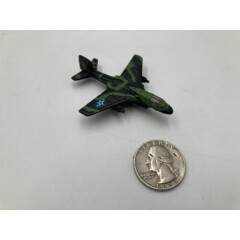 Micro Machines Camo Military Aircraft Green Blue Star LGTI 1995 Plane Jet