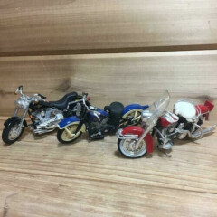 Maisto Harley Davidson Motorcycle 5" Knucklehead, Duo Glide & Fat Boy Lot of 3