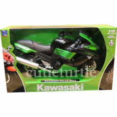 New Ray 2011 Kawasaki ZX-14 Ninja Bike Motorcycle 1:12 Diecast 57433 Green 
