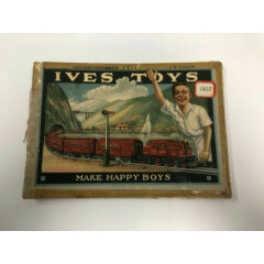 Vintage Original 1923 Ives Toy Train Locomotive Catalog ~ read description