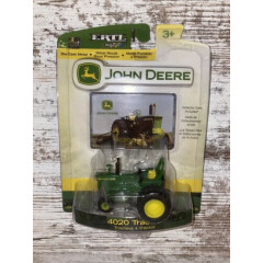 1/64th Scale John Deere 4020 With Duals & Rops Die-Cast Ertl With Collector Card