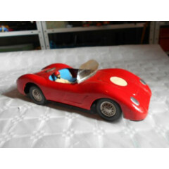 vintage Tinplate toy racing car le mans friction drive 1960s porsche ferrari 