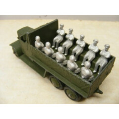 Dinky Toy (10) Soldiers Seated Metal Un-Painted For Military Vehicles 