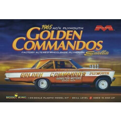 AL ECKSTRAND 1965 GOLDEN COMMANDOS PLYMOUTH A/FX FUNNY CAR MODEL KING KIT 1:25