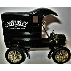1990s Ertl Agway Replica 1905 Ford's First Delivery Truck Diecast Bank with Key
