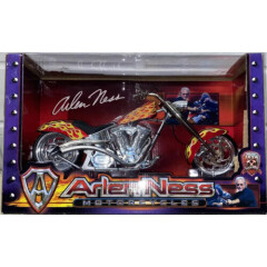 ARLEN NESS IRON LEGENDS Dyna Toy Bike 1/6 Scale Custom Motorcycle Red W/ Flames