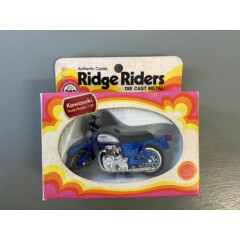 Zee Toys Kawasaki 1:26 Motorcycle Ridge Rider 1974 Die-cast In Box Package