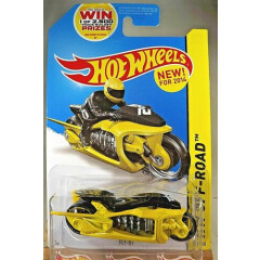 2014 Hot Wheels #119 HW Off-Road HW Moto FLY-BY Yellow Variation w/Black MC3 Sp