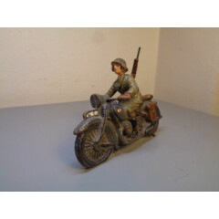 LINEOL GERMANY VINTAGE 1930'S MILITARY MOTORCYCLE VERY RARE ITEM VERY GOOD