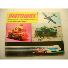 1974/75 MATCHBOX SUPERFAST CATALOGO DE COLECCIONISTA EDICION INTERNACIONAL