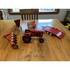 Vintage International ERTL Farm Set - Tractor, plow, baler, harvest, trailer