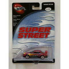 100% Hot Wheels Super Street Nissan Skyline Red Real Rider 1:64 Scale