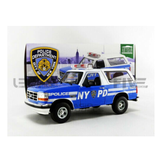 Greenlight collectibles 1/18 ford bronco xlt new york police department nypd 1  {1}