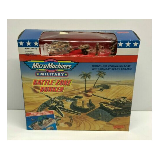 1992 Micro Machines Military BATTLE ZONE BUNKER no. 7002 NOS Factory Sealed {1}