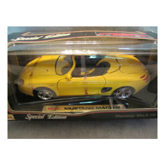 Maisto Special Edition Mustang Mach III Yellow 1:18 scale 31815 NIB (6) {1}