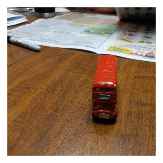 Playart Double Decker Bus Fastwheels Peelers Red 1:64 Scale Hong Kong {2}