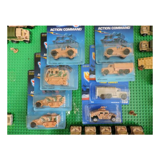 LEGO / PLUS MILITARY BASE WITH HOT WHEELS VINTAGE MILITARY VEHICLES. {11}