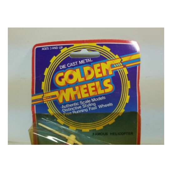 Vintage Golden Wheels Helicopter "Fire Dept."DlE CAST Metal  {3}