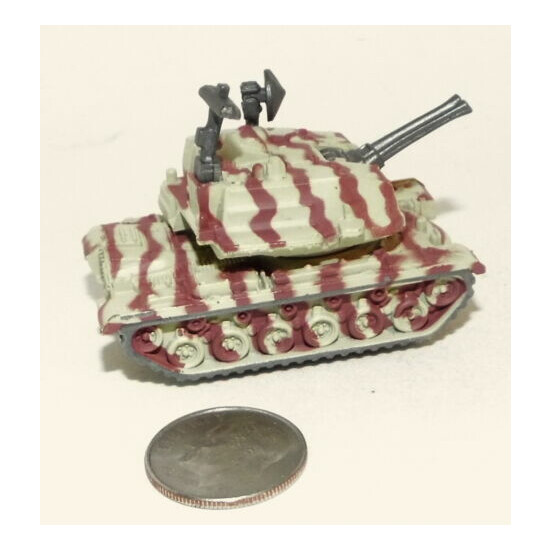 Micro Machine Military M-247 Sgt York Anti-aircraft Tracked in Striped Camo  {1}