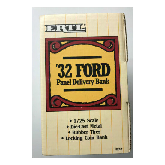 Vintage 1993 Ertl '32 Ford Panel Delivery Bank "Our Own" Hardware NIB {3}