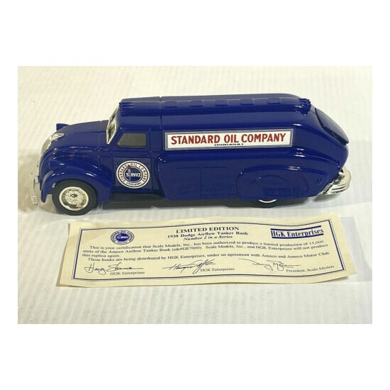 Vintage ERTL 1938 Standard Oil Dodge Airflow Tanker Diecast Coin Bank - 1993 {3}