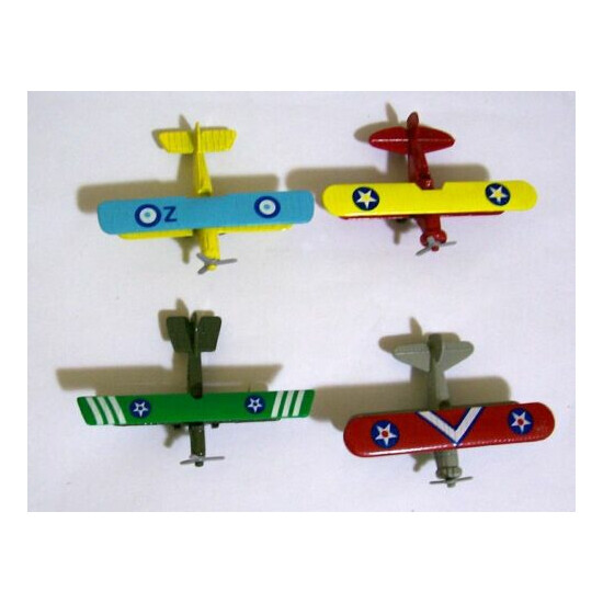 Collector's Set of 4 Miniature Biplanes Reader's Digest NIB {1}