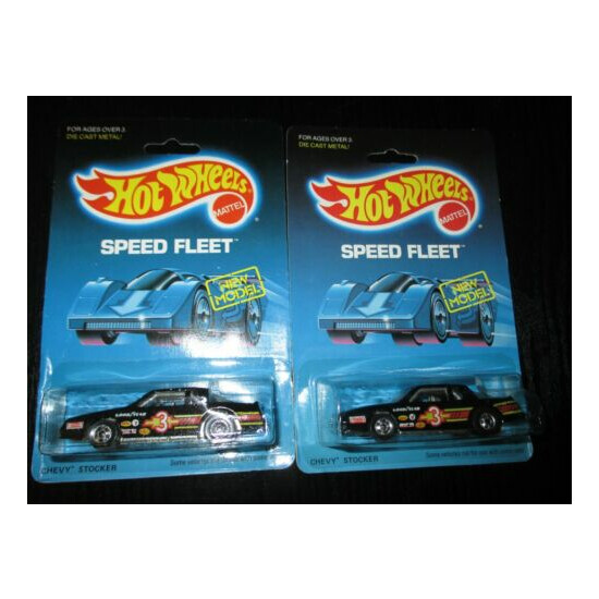 VINTAGE 1988 HOT WHEELS BLACK CHEVY STOCKER #3 1:64 MALAYSIA - Factory Packages {1}