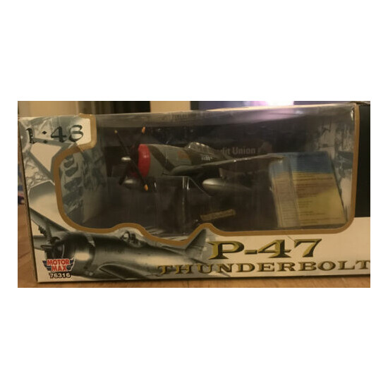 P-47 Thunderbolt 1:48 Motormax Diecast Airplane Model New 76316 {1}