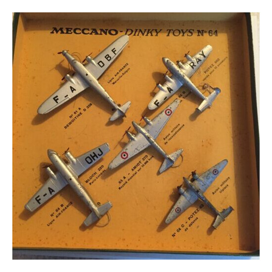 French Dinky Aircraft 64 Box Gift Set Original Box Aeroplane Plane Coffet Avion. {1}