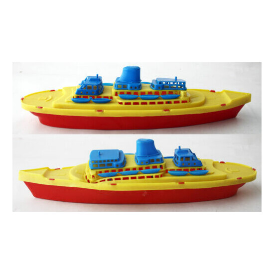 VERY RARE 70'S PLASTIC CRUISE SHIP BOAT #3 MADE IN GREECE GREEK 38cm NEW ! {3}