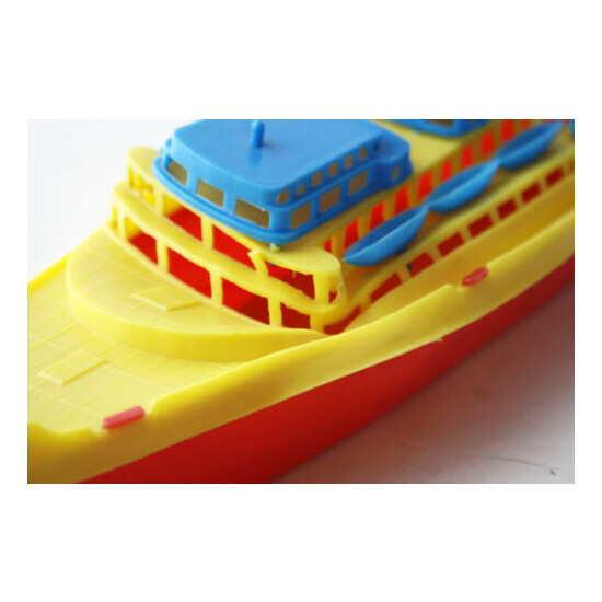 VERY RARE 70'S PLASTIC CRUISE SHIP BOAT #3 MADE IN GREECE GREEK 38cm NEW ! {7}