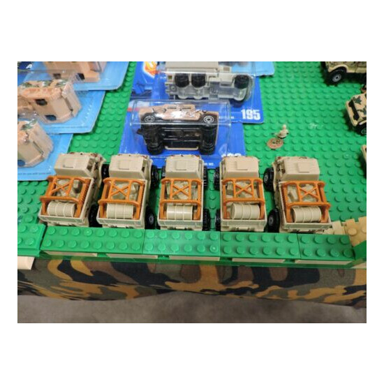 LEGO / PLUS MILITARY BASE WITH HOT WHEELS VINTAGE MILITARY VEHICLES. {12}