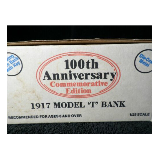 Vintage Ertl 1917 Model T Bank Amoco 100th Anniv. Comm. Edition 1989 Made in USA {2}