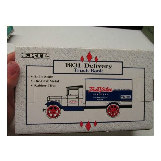 TRUE VALUE ERTL TRUCK BANK WITH KEY AND BOX {3}