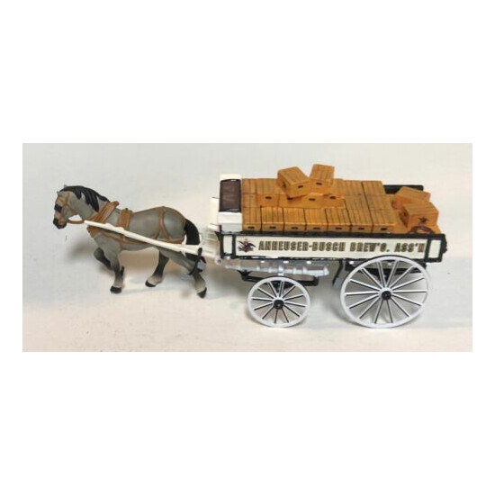 Vintage Anheuser-Busch MatchBox Horse Drawn Delivery Wagon-1996 Limited Edition  {1}
