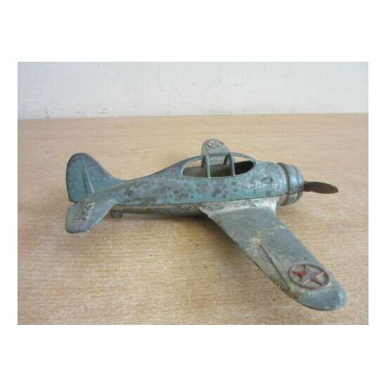 Vintage Kiddie Toy Hubley U.S. Army Plane toy 6" X 8" {6}