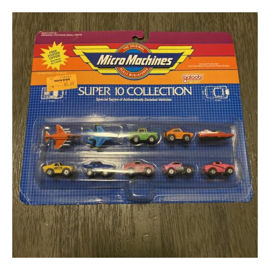 VTG 1988 Micro Machines SUPER 10 COLLECTION with Cars, Jets, Speed Boat  {1}