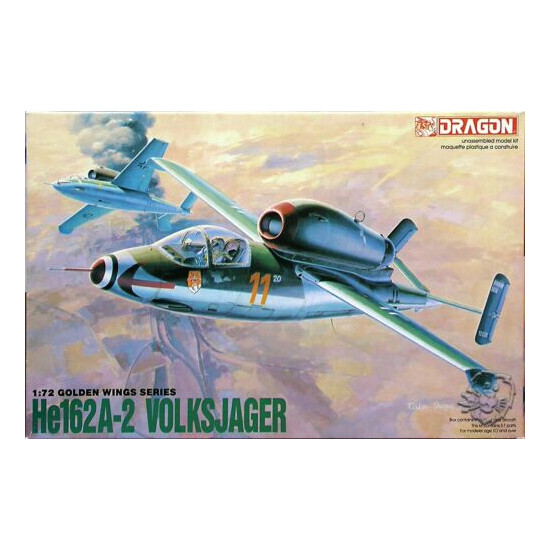 Dragon 1/72 heinkel he 162a-2 volksjager #5001  {1}