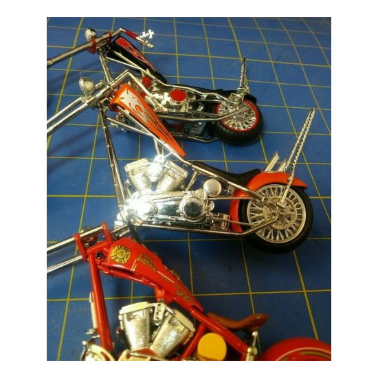 LOT of 4. 1:18 WEST COAST CHOPPERS. Joy Ride. Motorcycles. Missing parts. {6}