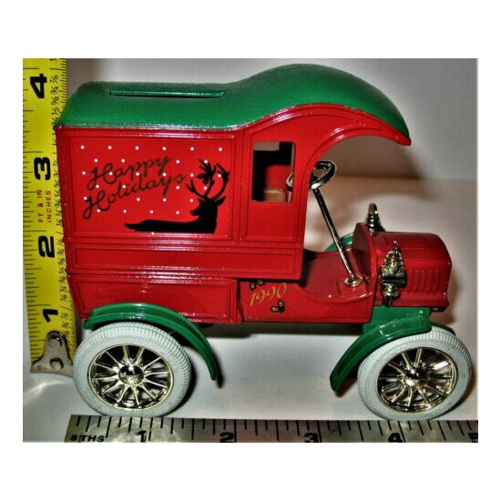 1990 Ertl Happy Holidays Replica 1905 Ford's First Delivery Truck Diecast Bank {8}
