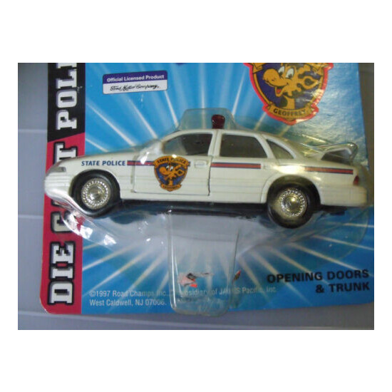 STATE POLICE GEOFFREY FORD CROWN VIC. POLICE SERIES 1/43 Scale ROAD CHAMPS 1997 {3}