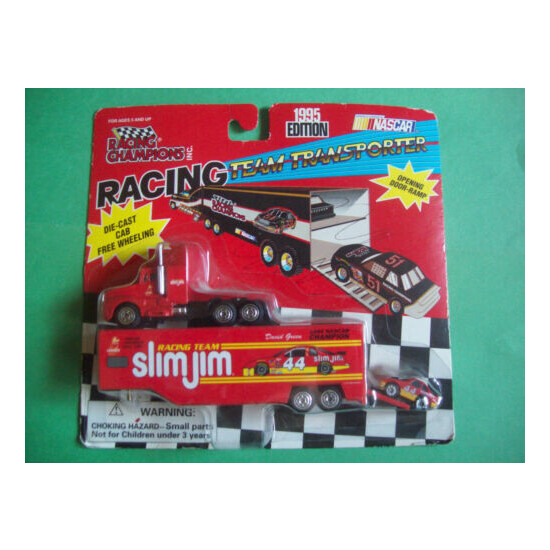 NASCAR 1995 EDITION DAVID GREEN RACING TEAM SLIM JIM TRUCK TRAILER {1}